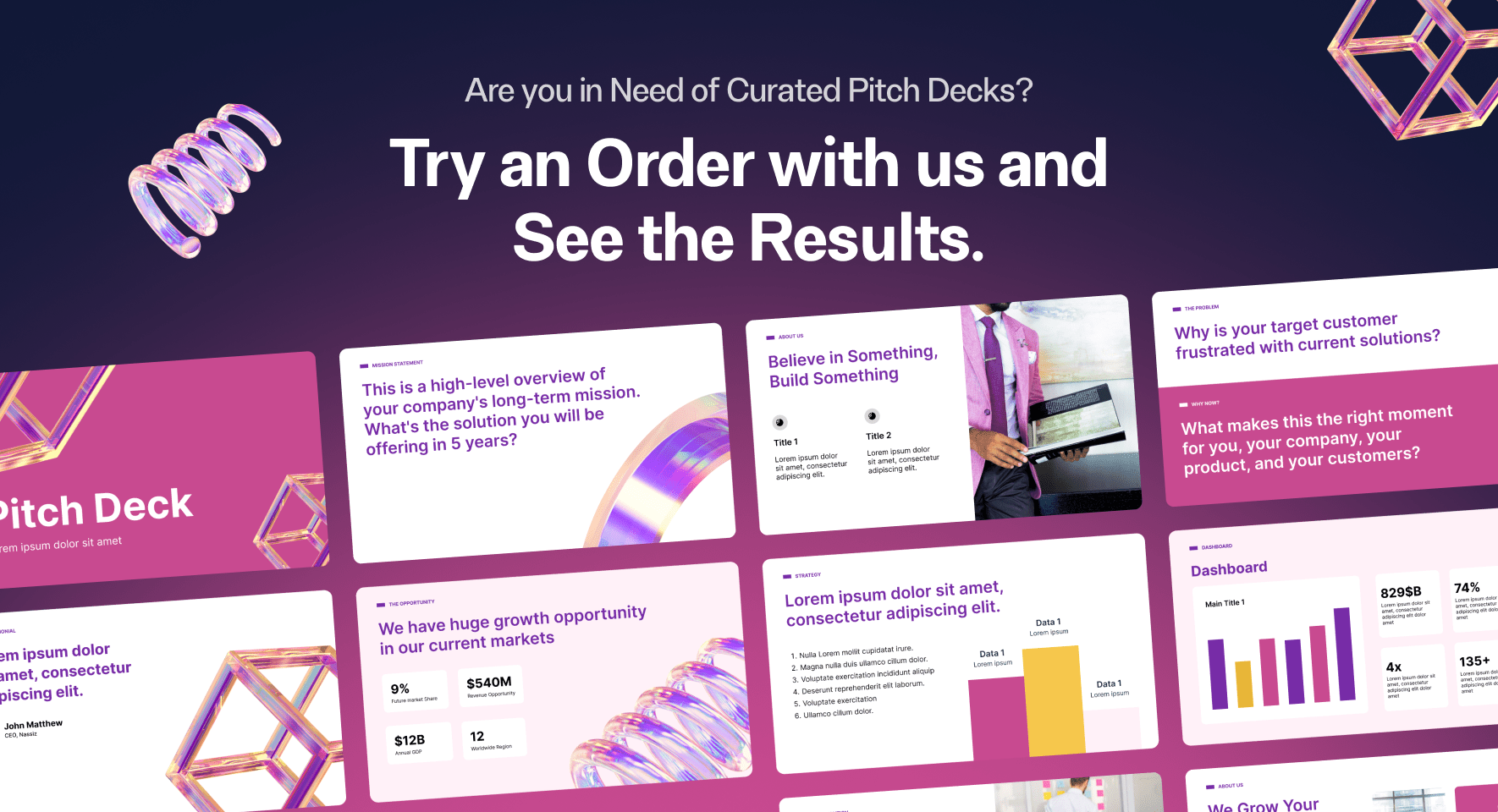 صياغة وتصميم عروض تقديمية (Pitch Decks) احترافية لجذب المستثمرين وتمويل المشاريع